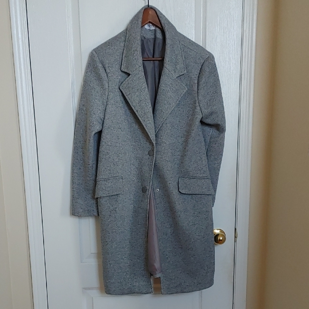Men's Gray Wool Coat